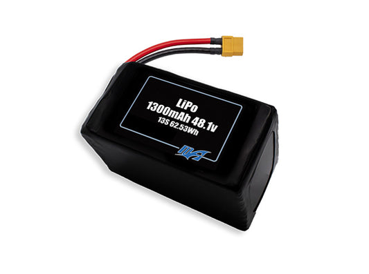 LiPo 1300mAh 13S 48.1v Battery Pack