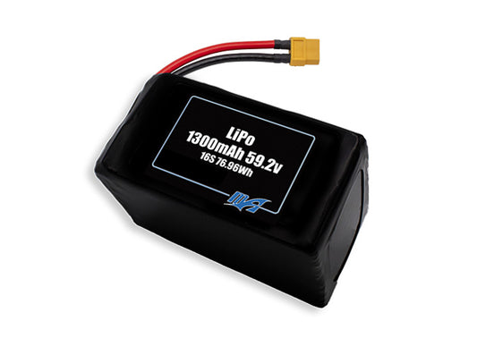 LiPo 1300mAh 16S 59.2v Battery Pack