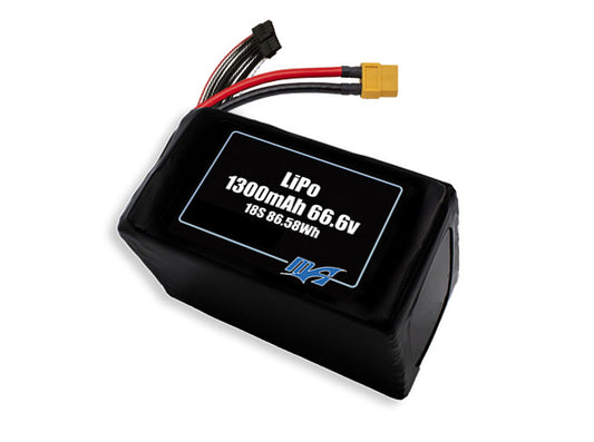 LiPo 1300mAh 18S 66.6v Battery Pack
