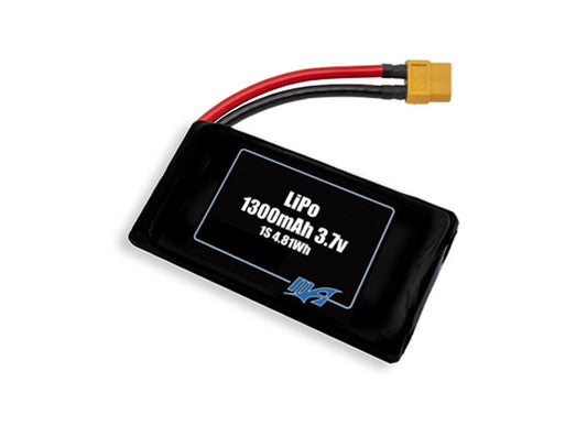LiPo 1300mAh 1S 3.7v Battery Pack