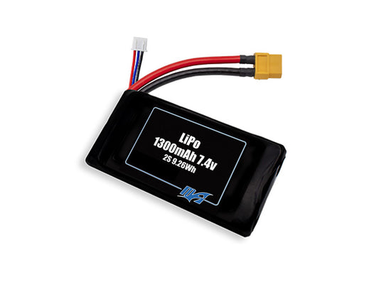 LiPo 1300mAh 2S 7.4v Battery Pack