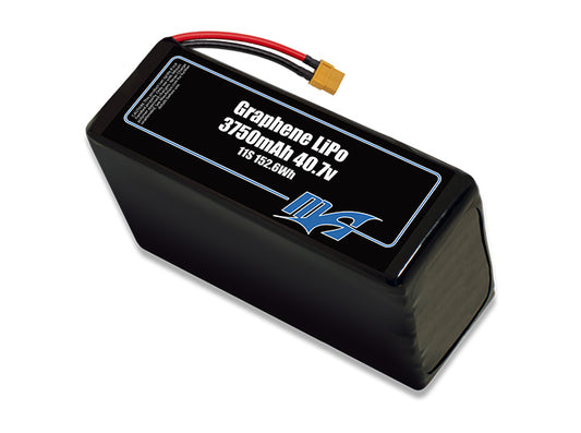 A MaxAmps Graphene LiPo 3750mAh 11S 40.7 volt battery pack