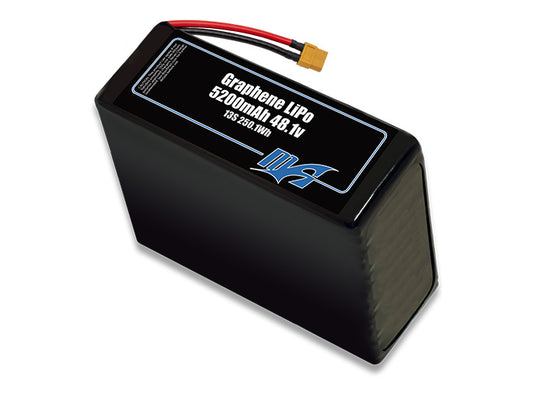 A MaxAmps Graphene LiPo 5200mAh 13S 48.1 volt battery pack