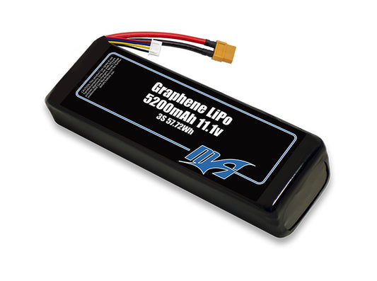 A MaxAmps Graphene LiPo 5200mAh 3S 11.1 volt battery pack
