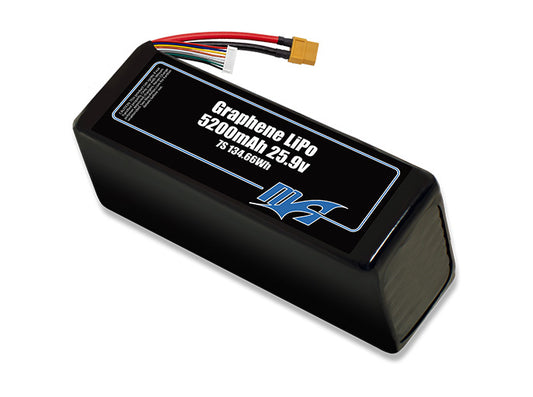A MaxAmps Graphene LiPo 5200mAh 7S 25.9 volt battery pack