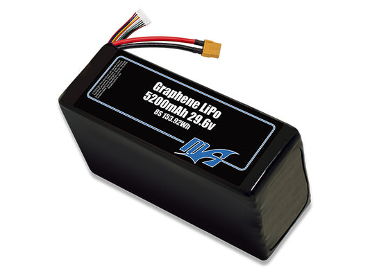 A MaxAmps Graphene LiPo 5200mAh 8S 29.6 volt battery pack