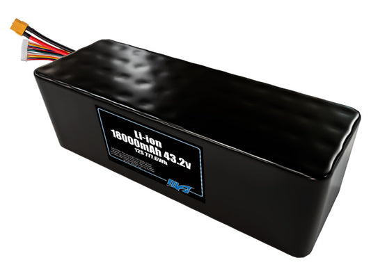 Li-ion 18000mAh 12S4P 43.2v Battery Pack
