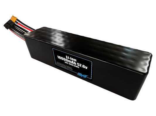 Li-ion 18000mAh 16S4P 57.6v Battery Pack