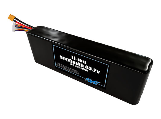 Li-ion 9000mAh 12S2P 43.2v Battery Pack