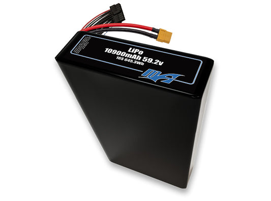 A MaxAmps LiPo 10900mAh 16S 2P 59.2 volt battery pack