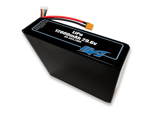 A MaxAmps LiPo 12000mAh 8S 2P 29.6 volt battery pack