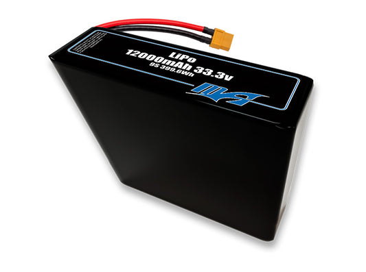 A MaxAmps LiPo 12000mAh 9S 2P 33.3 volt battery pack