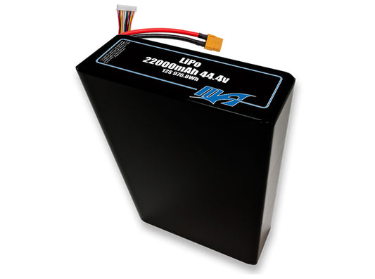 A MaxAmps LiPo 22000mAh 12S 2P 44.4 volt battery pack
