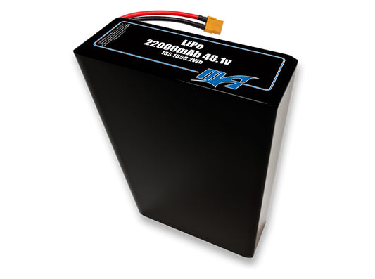 A MaxAmps LiPo 22000mAh 13S 2P 48.1 volt battery pack
