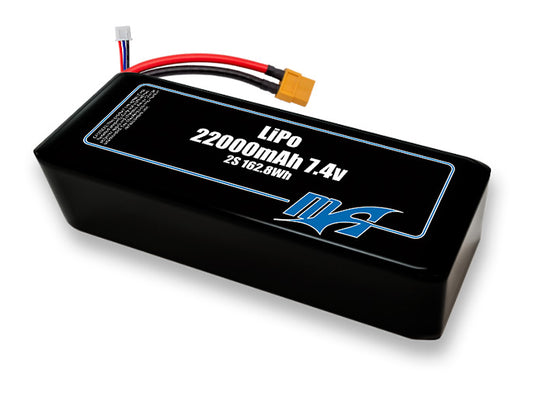 A MaxAmps LiPo 22000mAh 2S 2P 7.4v volt battery pack