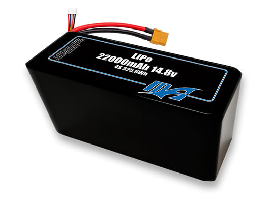 A MaxAmps LiPo 22000mAh 4S 2P 14.8 volt battery pack