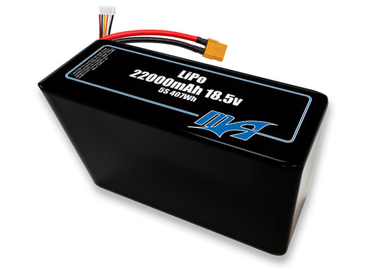A MaxAmps LiPo 22000mAh 5S 2P 18.5 volt battery pack