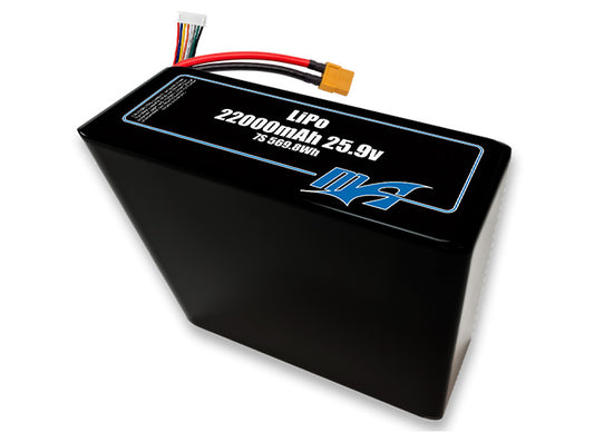 A MaxAmps LiPo 22000mAh 7S 2P 25.9 volt battery pack