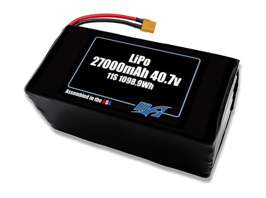 LiPo 27000mAh 11S 40.7v NMC Battery Pack