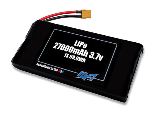 LiPo 27000mAh 1S 3.7v NMC Battery Pack