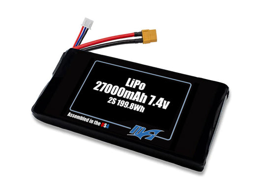 LiPo 27000mAh 2S 7.4v NMC Battery Pack