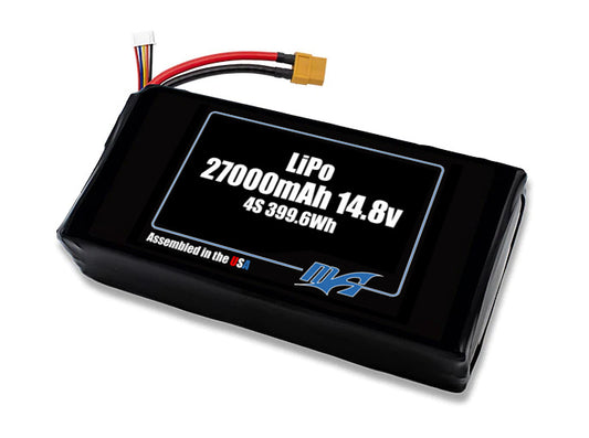 LiPo 27000mAh 4S 14.8v NMC Battery Pack