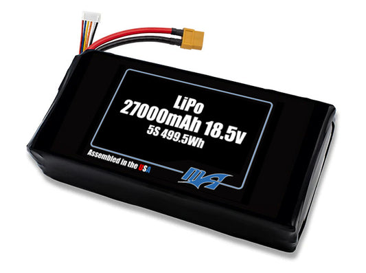 LiPo 27000mAh 5S 18.5v NMC Battery Pack