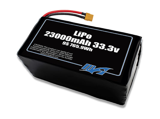 A MaxAmps LiPo 23000mAh 9S 33.3 volt battery pack
