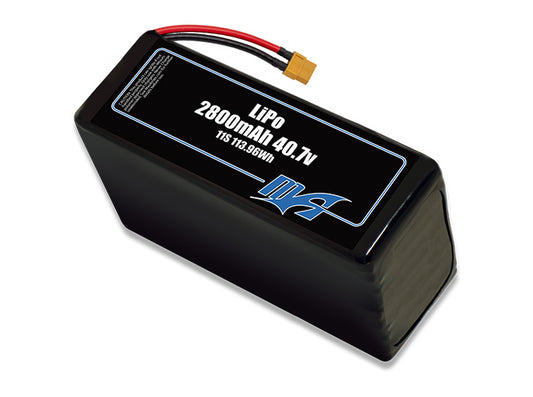 A MaxAmps LiPo 2800mAh 11S 40.7 volt battery pack