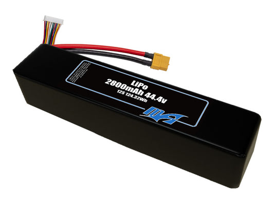 A MaxAmps LiPo 2800mAh 12S 44.4 volt ETE battery pack