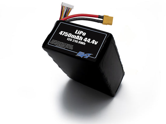 A MaxAmps LiPo 4750mAh 12S 2P 44.4 volt battery pack