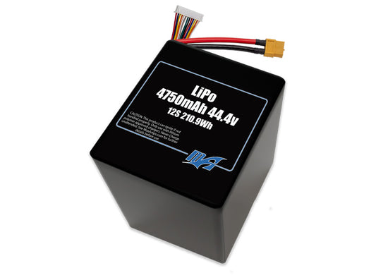 A MaxAmps LiPo 4750mAh 12S 2P 44.4 volt SBS battery pack
