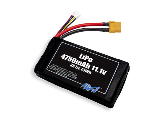 A MaxAmps LiPo 4750mAh 3S 2P 11.1 volt battery pack