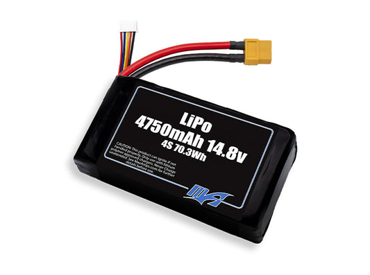 A MaxAmps LiPo 4750mAh 4S 2P 14.8 volt battery pack