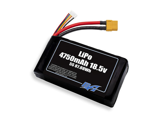 A MaxAmps LiPo 4750mAh 5S 2P 18.5 volt battery pack