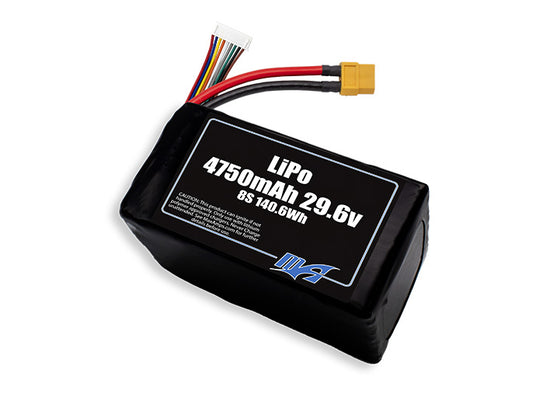 A MaxAmps LiPo 4750mAh 8S 2P 29.6 volt battery pack