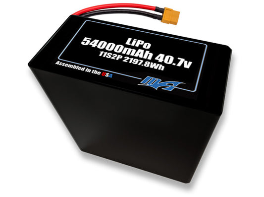 LiPo 54000mAh 11S2P 40.7v NMC Battery Pack