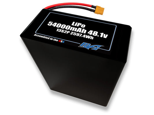 LiPo 54000mAh 13S2P 48.1v NMC Battery Pack