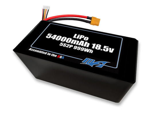 LiPo 54000mAh 5S2P 18.5v NMC Battery Pack