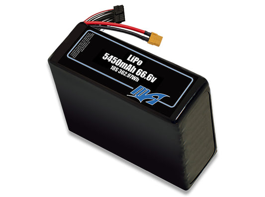 A MaxAmps LiPo 5450mAh 18S 66.6 volt battery pack