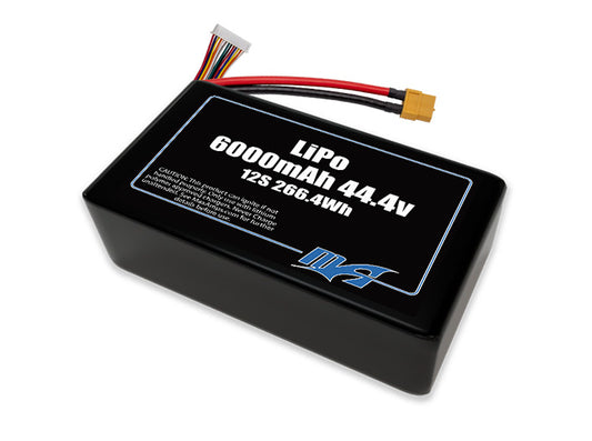 A MaxAmps LiPo 6000mAh 12S 44.4 volt SBS battery pack