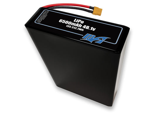 A MaxAmps LiPo 6500mAh 13S 2P 48.1 volt battery pack