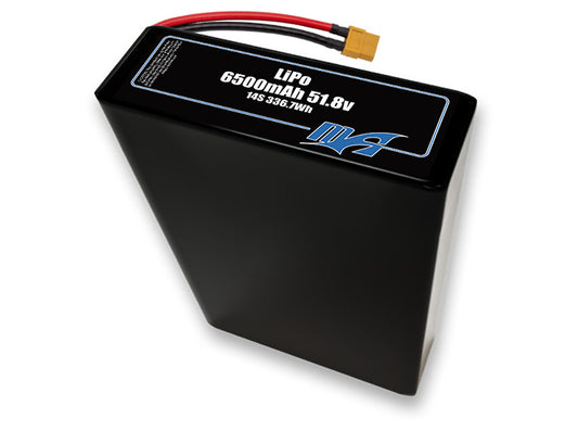 A MaxAmps LiPo 6500mAh 14S 2P 51.8 volt battery pack