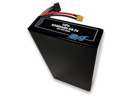 A MaxAmps LiPo 6500mAh 16S 2P 59.2 volt battery pack