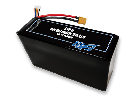 A MaxAmps LiPo 6500mAh 5S 2P 18.5 volt battery pack