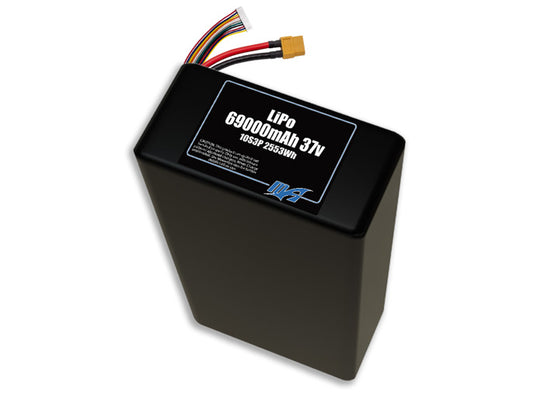 LiPo 69000mAh 10S3P 37v Battery Pack
