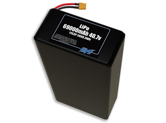 LiPo 69000mAh 11S3P 40.7v Battery Pack