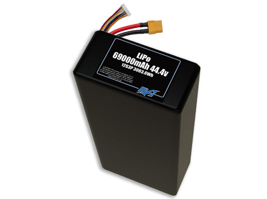 LiPo 69000mAh 12S3P 44.4v Battery Pack