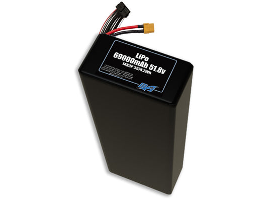 LiPo 69000mAh 14S3P 51.8v Battery Pack