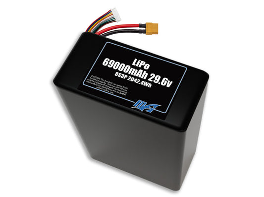 LiPo 69000mAh 8S3P 29.6v Battery Pack
